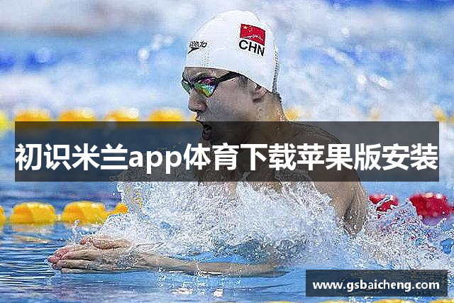 初识米兰app体育下载苹果版安装